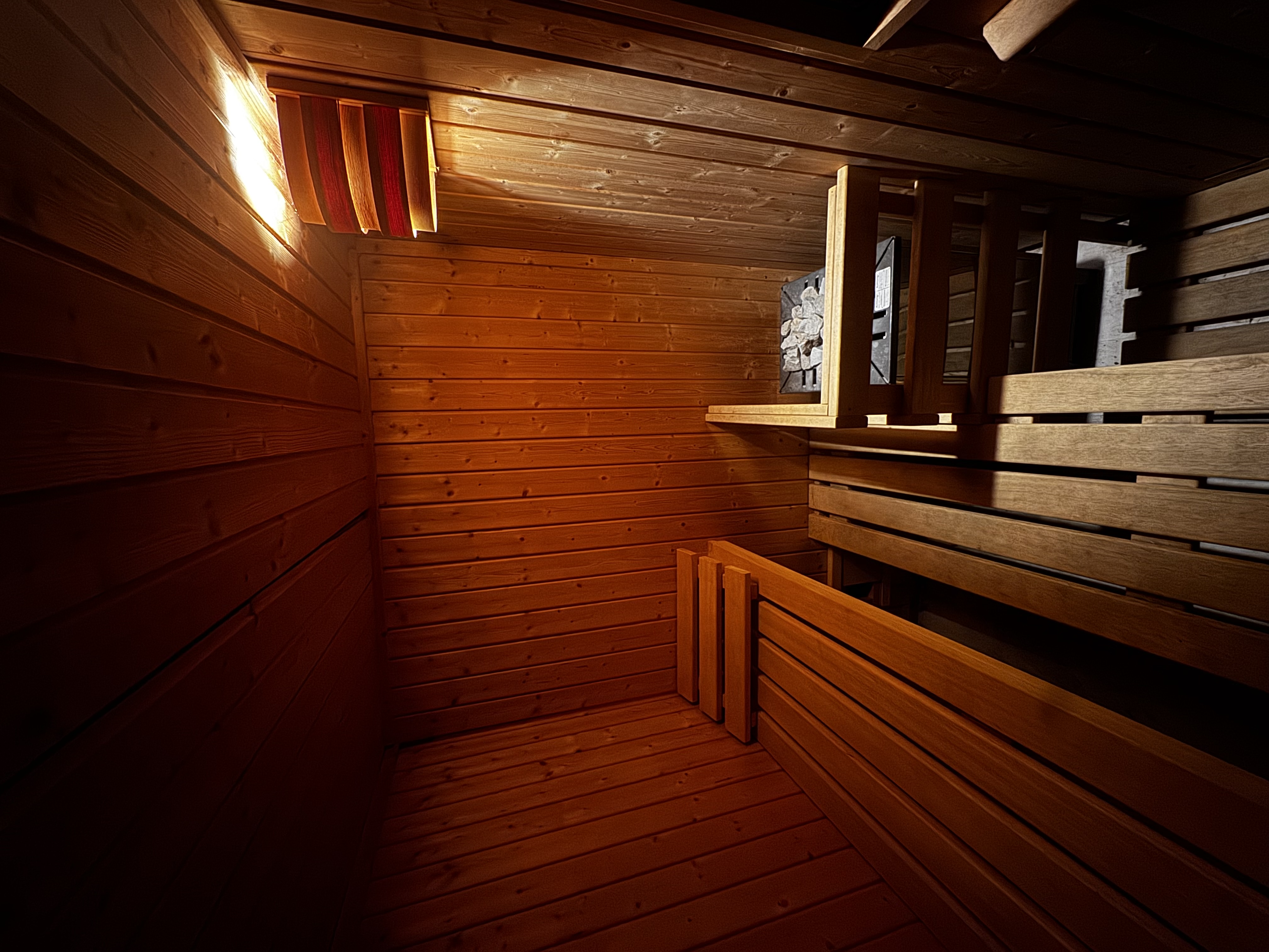 Kleine Sauna im Haus